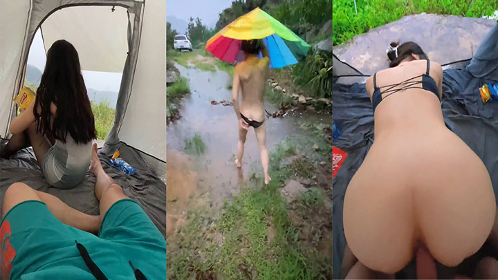 『强上女房东』超爽新作和房东露营-雨中狂干嗓子喊哑了-从白天干到晚上